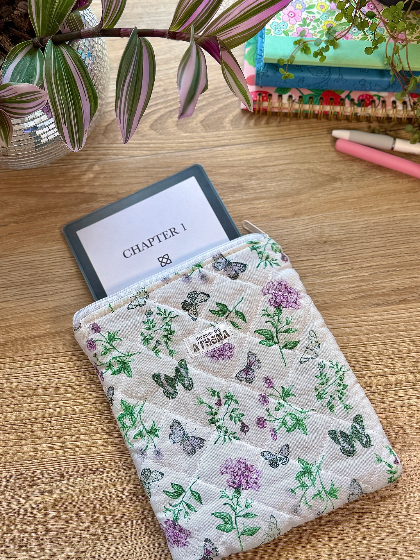 Lavender Butterflies Kindle Sleeve