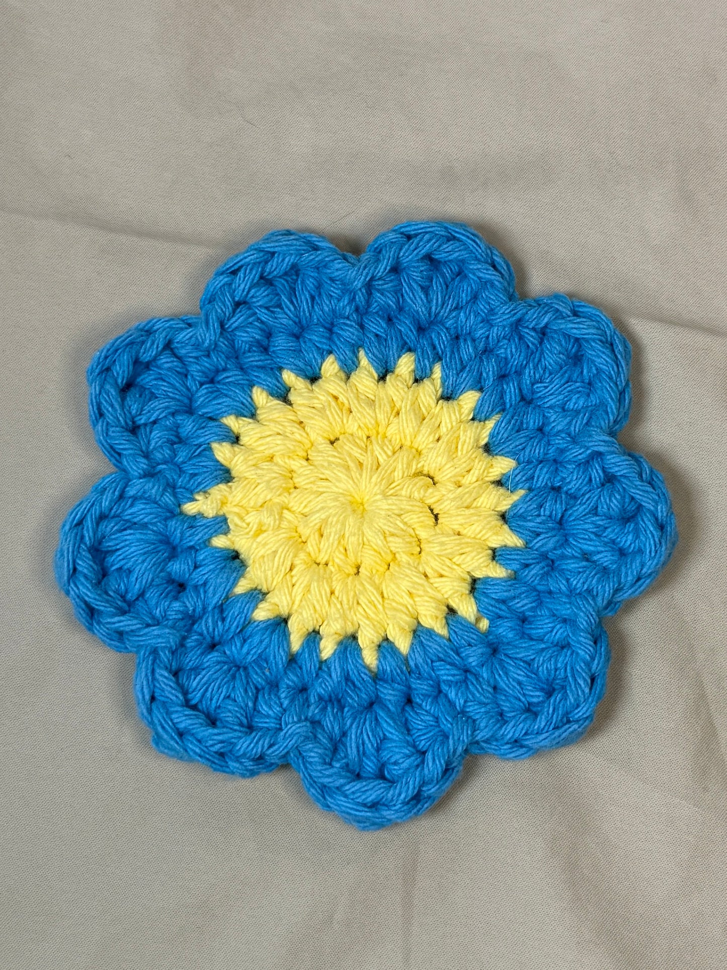Daisy Crocheted Coaster