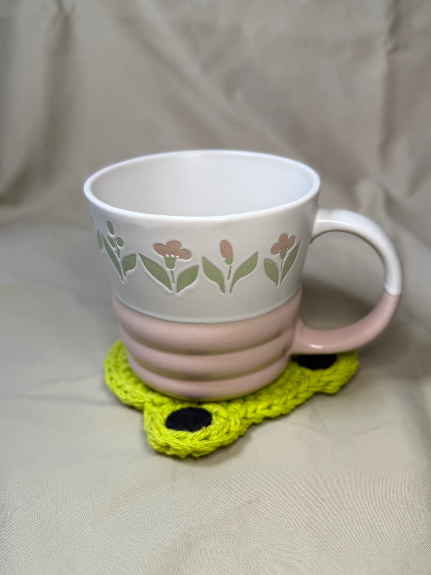 Frog Crocheted Coaster