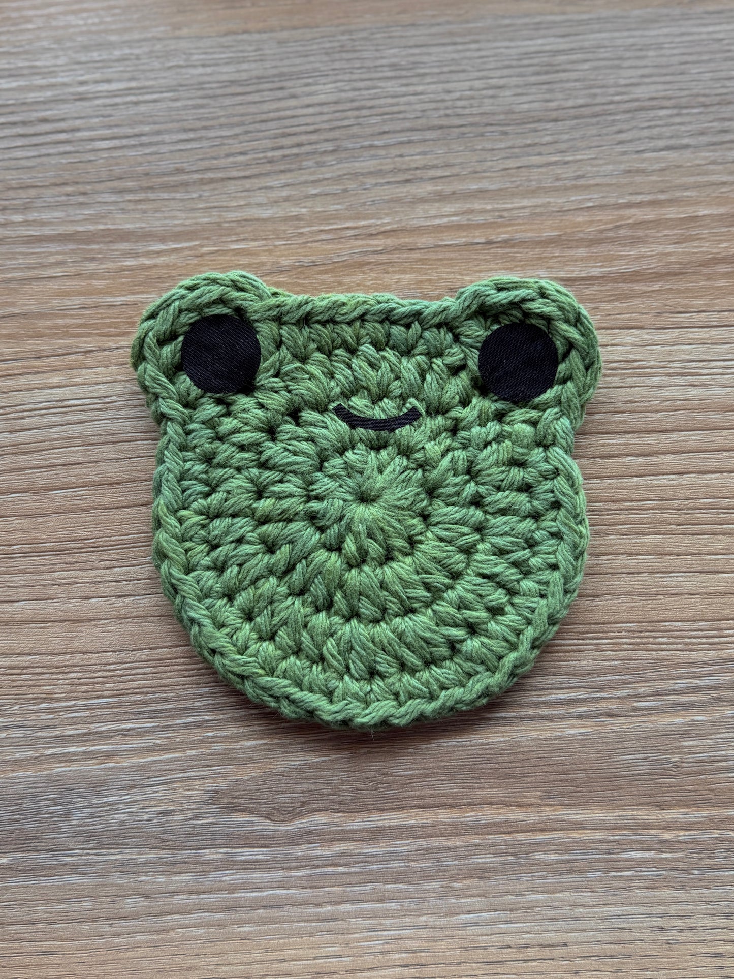 Frog Crocheted Coaster