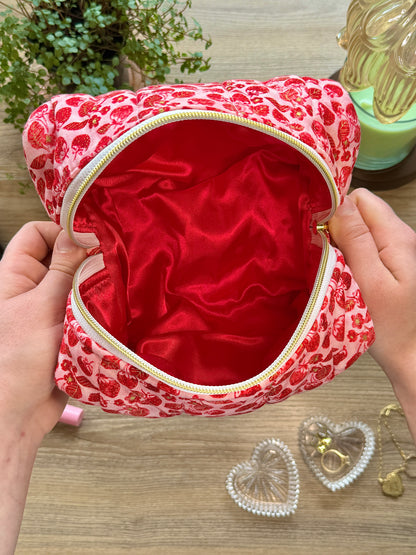 Strawberry Fields Boxy Pouch