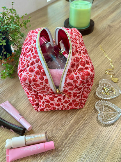 Strawberry Fields Boxy Pouch