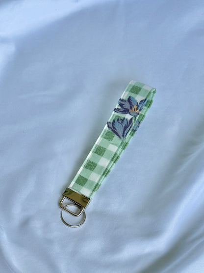 Floral Picnic Wristlet Keychain