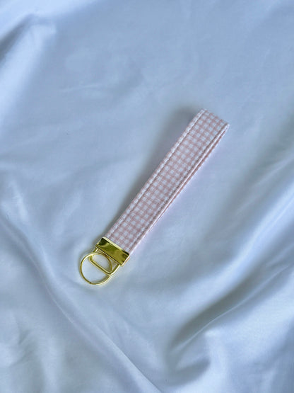 Pink Picnic Wristlet Keychain