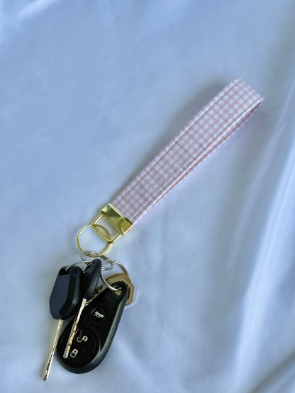 Pink Picnic Wristlet Keychain
