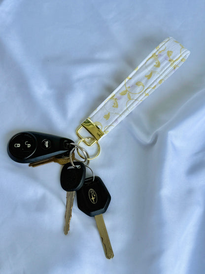 Vineyard Picnic Wristlet Keychain