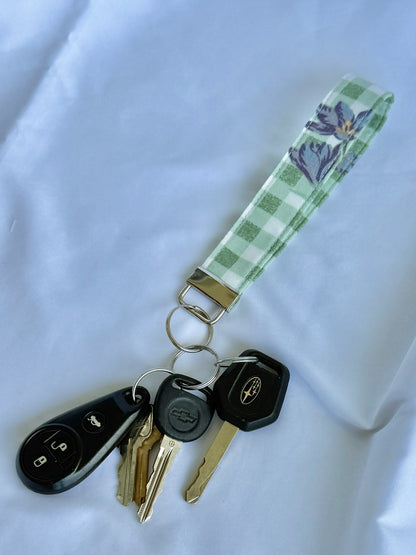 Floral Picnic Wristlet Keychain