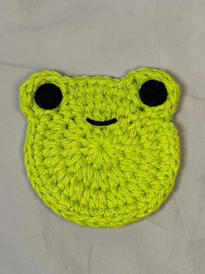 Frog Crocheted Coaster