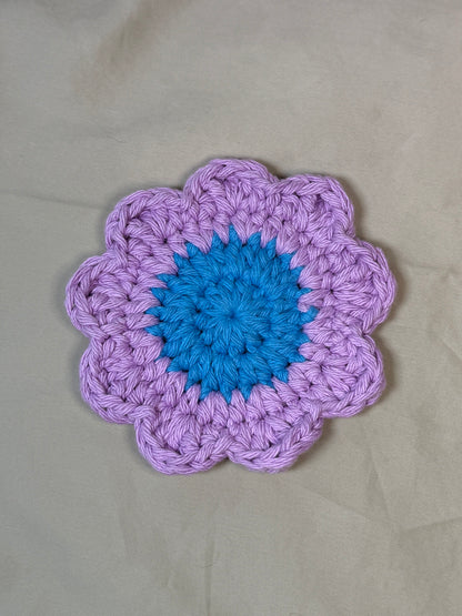 Daisy Crocheted Coaster