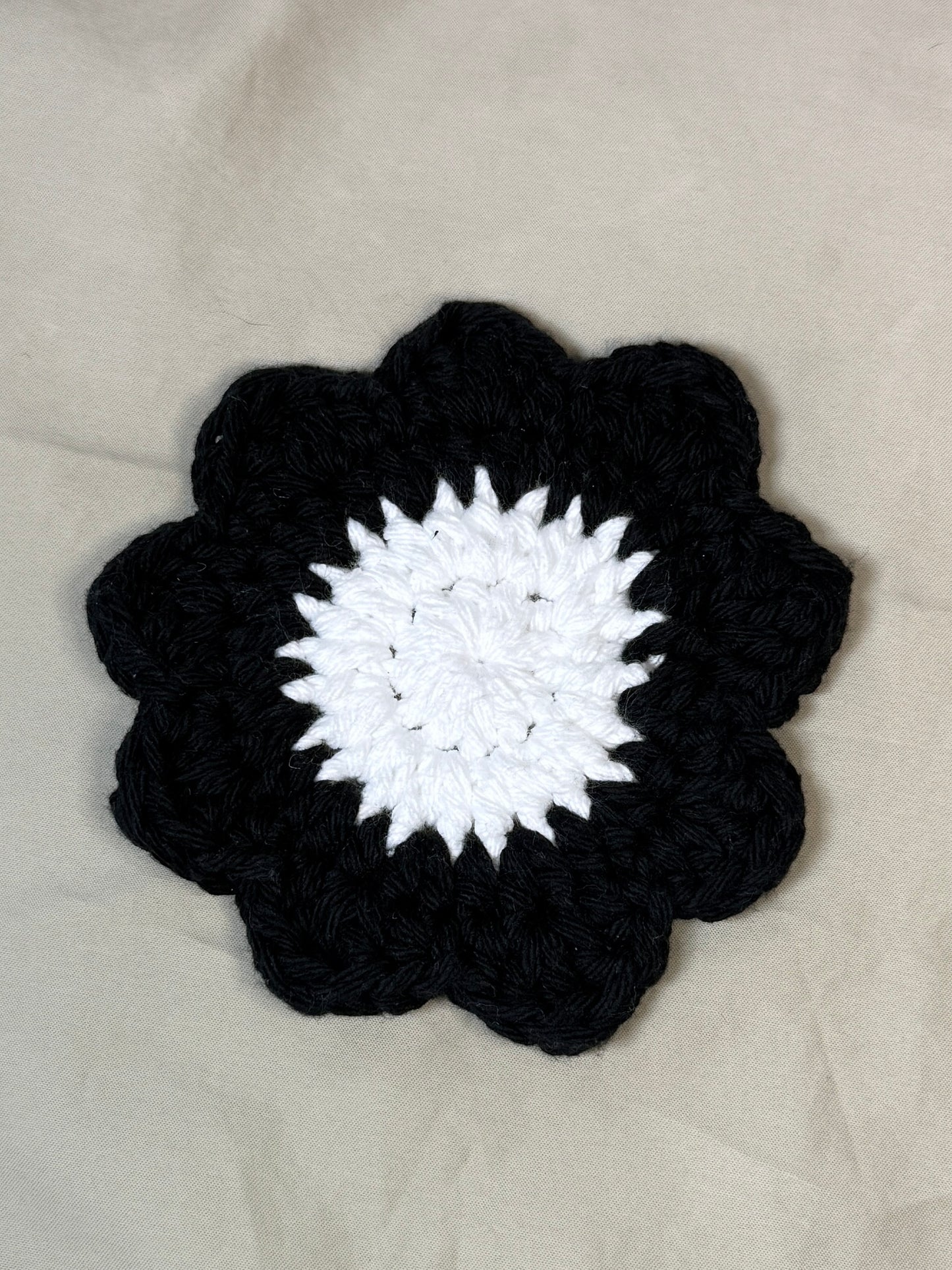 Daisy Crocheted Coaster