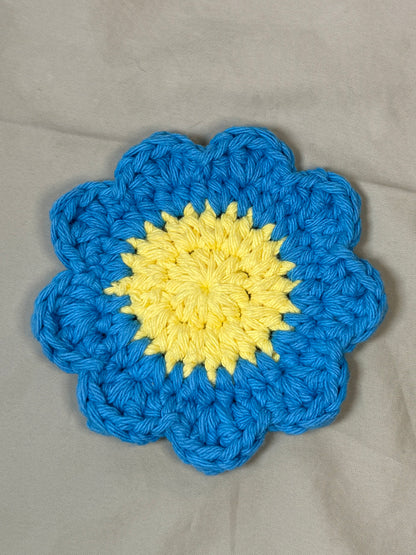Daisy Crocheted Coaster